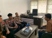 Polres Kuansing Koordinasi dengan KPUD Kuansing Dalam Rangka Operasi Mantap Praja Lancang Kuning Tahun 2024