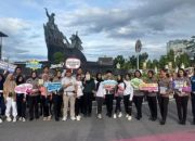 Dirlantas Polda Riau Sambangi Pengunjung Car Free Day Sampaikan Pesan Edukasi Kamtibmas & Kamseltibcarlantas