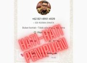 Beredar Akun WhatsApp Palsu Atas Nama Plt Kepala Dinas Pendidikan Provinsi Riau, Edi Rusma Dinata