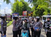 Tim Cooling System Ditlantas Polda Riau Edukasi Pengendara di Bundaran Tugu Keris