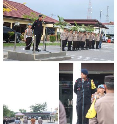 Pengarahan Kepada Personil Polres Inhu, Ini Penekanan Tim Pamatwil Polda Riau