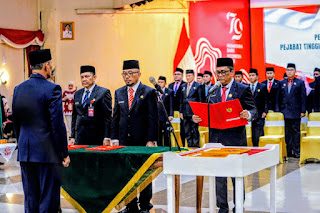 PJ Sekdaprov Riau Lantik Roni Bowo Leksono Dilantik Jadi Kepala BRIDA Riau