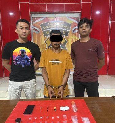 Tim Mata Elang Sat Res Narkoba Polres Kuansing Ungkap Kasus Peredaran Narkotika Jenis Shabu