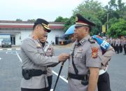 Jabatan Kabag Log Polres Inhu Dikukuhkan, Kapolres Pimpin Upacara