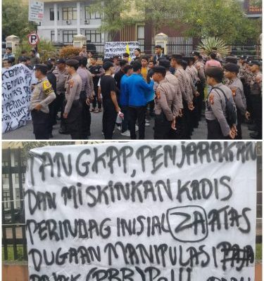 Aksi Unjuk Rasa Jilid 2 di Mapolda Riau, PMII Pekanbaru Desak KPK Periksa Kadis Perindag Terkait Dugaan Manipulasi Pajak