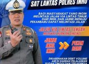 Jalintim di Pelalawan Macet Akibat Banjir, Satlantas Polres Inhu Sarukan Lewat Jalinteng