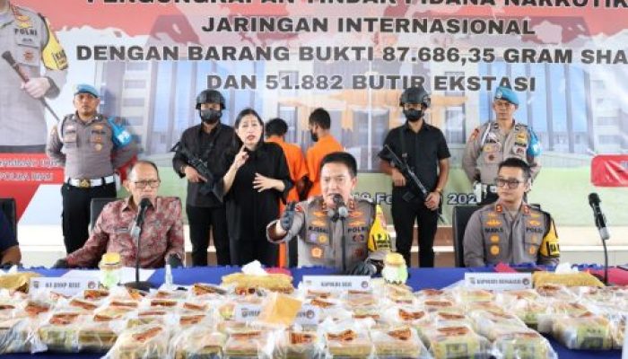 Penyelundupan Narkoba yang Digagalkan Polisi di Riau Senilai Rp103 Miliar
