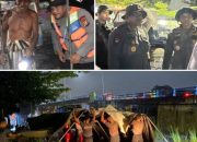 Dansat Brimob Dampingi Wakapolda Riau Evakuasi Warga Terdampak Banjir di Pekanbaru