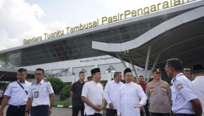 Gubri Abdul Wahid Cek RSUD Rohul dan Bandara Tuanku Tambusai, Ini Hasilnya