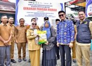 Gerakan Pangan Murah Pemkab Kampar Dalam Rangka menyambut Hari Raya Disambut Antusias Warga