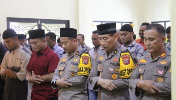Polres Bengkalis Gelar Sholat Ghoib Berjamaah dalam Rangka Memperingati Bulan Suci Ramadhan 1446 H