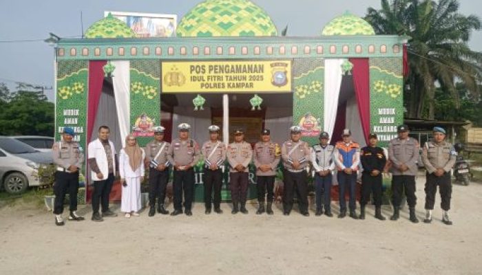 Persiapan Arus Mudik, Pemkab Kampar Bersama Polres Dirikan 10 Pos Pengamanan