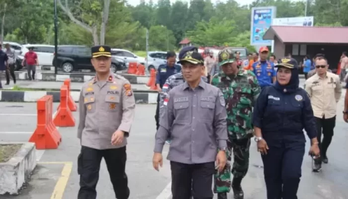 Operasi Ketupat Lancang Kuning 2025, Polres Bengkalis dan Pemkab Lakukan Pengecekan Pos Terpadu