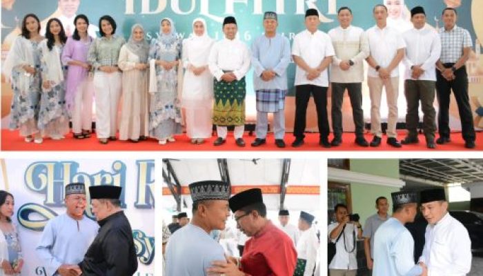 Hari Raya Idul Fitri 1446 Danrem 031/WB Silaturahmi Bersama Para Kasi Korem Ke Kediaman Gubri