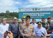 Kapolda Riau Kunjungi Polres Bengkalis, Resmikan Lapangan Tembak dan Tanam Pohon Bersama Forkopimda