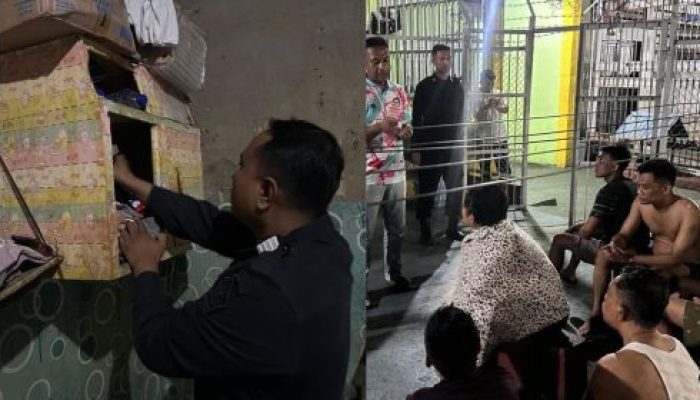 Wujud Komitmen Berantas Halinar, Lapas Pekanbaru Gelar Razia Kamar Hunian Warga Binaan