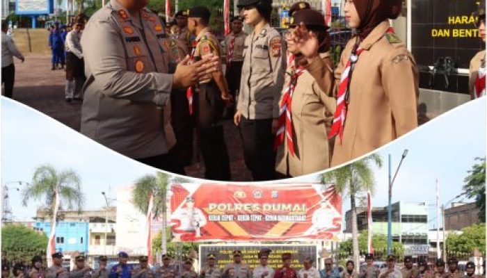 Kapolres Dumai AKBP Hardi Dinata, H, Lepas Kontingen Jambore Karhutla 2025: Peduli Lingkungan, Jaga Alam untuk Generasi Mendatang!!