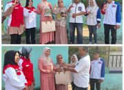 DPW Perempuan LSM LIRA Riau Serahkan Bantuan Baju Seragam Untuk Kader Posyandu RW 19