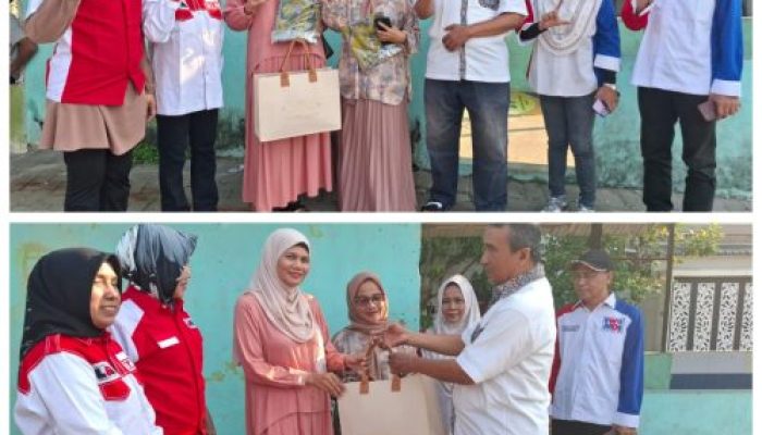 DPW Perempuan LSM LIRA Riau Serahkan Bantuan Baju Seragam Untuk Kader Posyandu RW 19