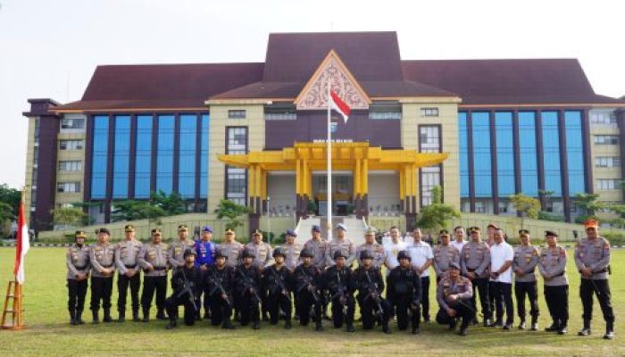 Lomba Brimob Challenge 2025, Kapolda Riau lepas 8 personel perwakilan Brimob Polda Riau