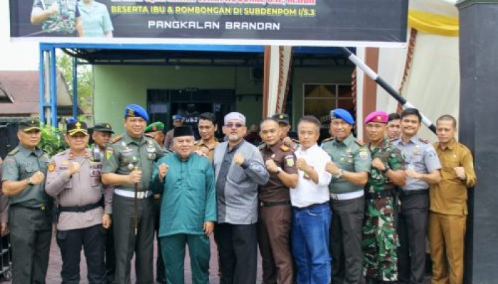 Dandenpom I/5 Medan: Sinergitas TNI-Polri dan Masyarakat Jadi Kunci Pertahanan Keamanan di Langkat