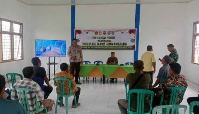 Penyuluhan Hukum Meriahkan Kegiatan Non Fisik TMMD ke-124 Kodim 0320/Dumai