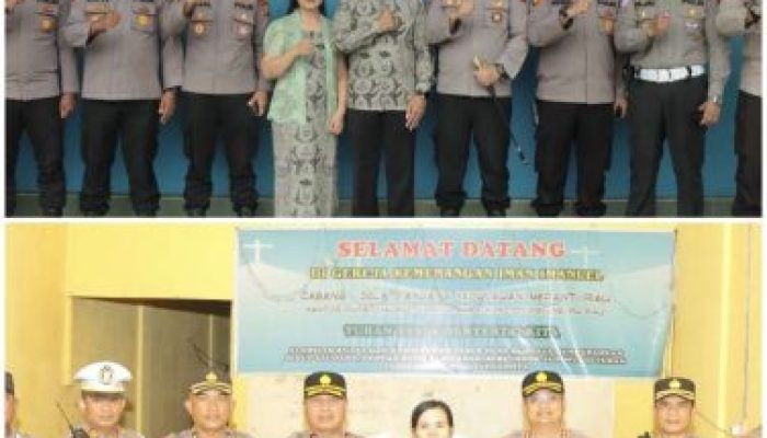 Kapolres Meranti Cek Pengamanan Ibadah di Sejumlah Gereja