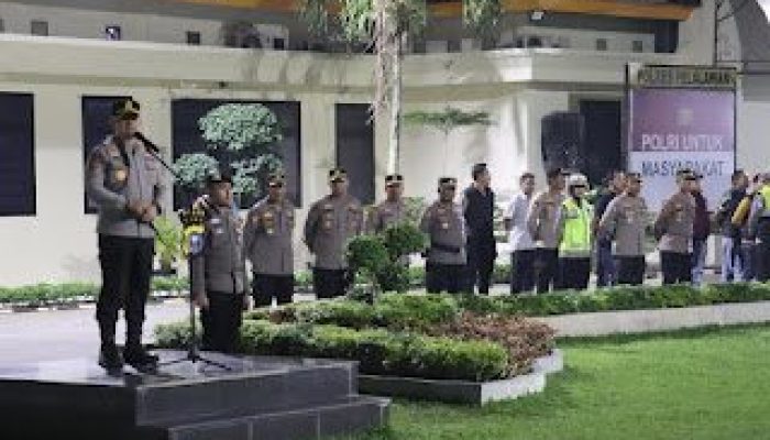 Polres Pelalawan Gelar Patroli Skala Besar Jelang Idul Adha, mengamankan dan menjaga Ketertiban Masyarakat