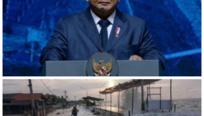 Presiden RI Prabowo Ungkap Mega Proyek Tanggul Laut Raksasa Di Pantura Pulau Jawa, Butuh Sekitar Rp 1.300 Triliun