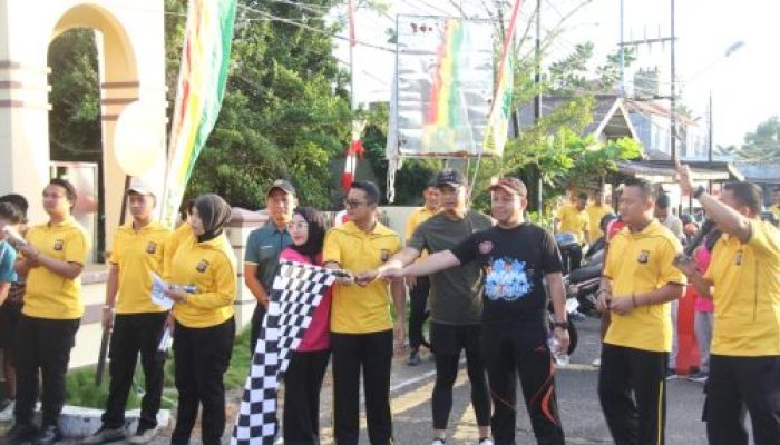 Semarak Hari Bhayangkara ke-79, Polres Bengkalis Gelar Bhayangkara Run 2025