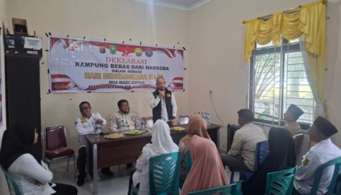 Polres Kuansing Gaungkan Perang terhadap Narkoba Lewat Deklarasi Kampung “Bebas Narkoba”