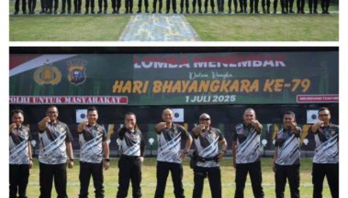 Polda Riau Gelar Lomba Menembak Antar Jajaran Pejabat Utama: Dansat Brimob Raih Skor Tertinggi