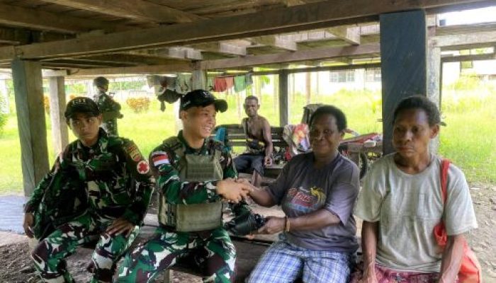 TNI Hadirkan Senyum dan Harapan: Satgas Yonif 131/Brs Gelar Pelayanan Kesehatan Gratis di Kampung Koya