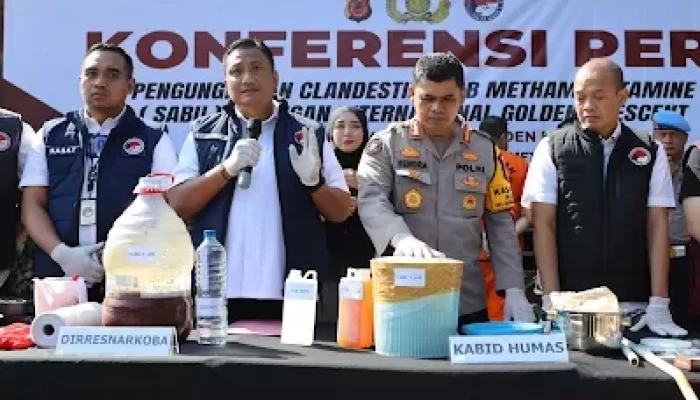 Polda Jabar Ungkap Laboratorium Pembuatan Sabu Jaringan Internasional