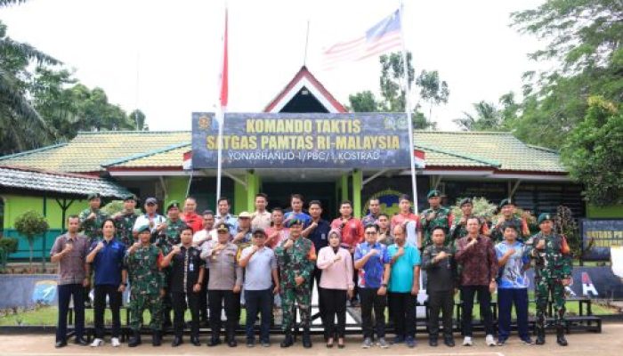 Dansatgas Pamtas RI-Malaysia Yonarhanud 1 Kostrad Letkol Arh Andy Qomarudin, Jalin Sinergi dengan Forkopimcam dan Stakeholder di Wilayah Entikong