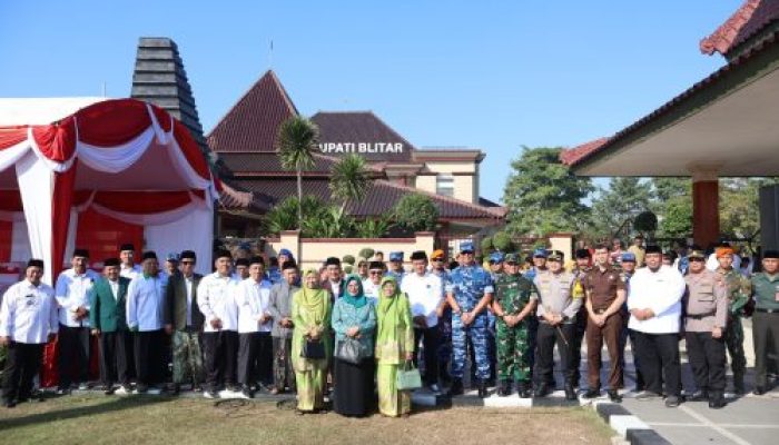 Forkopimda Hadiri Apel Bersama Tahun Baru Hijriah 1447 H Dan Peringatan Hari Bakti TNI AU Ke-78 Di Blitar