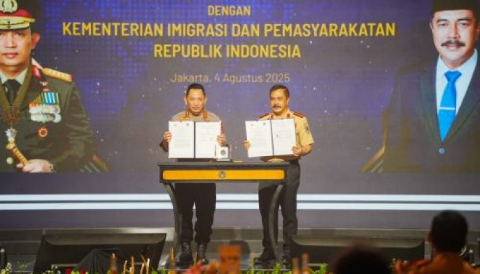 Teken Nota Kesepahaman dengan Kementerian Imipas, Kapolri Harap Sinergisitas Makin Optimal