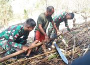 Satgas Pamtas RI-RDTL Laksanakan Karya Bhakti Perbaikan Saluran Air di Dusun Oelbinose