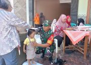 Intervensi Cegah Stunting, Babinsa Purwokerto Srengat Beri Motivasi Posyandu Delima Di Blitar