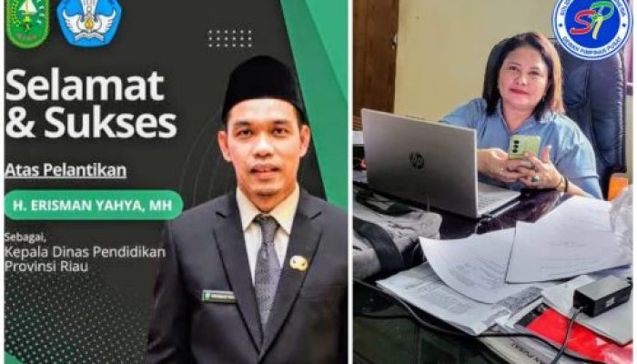 Ketum DPP SPI Ucapkan Selamat Atas Terpilihnya H Erisman Yahya MH Sebagai Kadisdik Riau