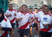 Suasana Jelang Kasad Finish Pada Panglima TNI Run HUT ke-80 TNI