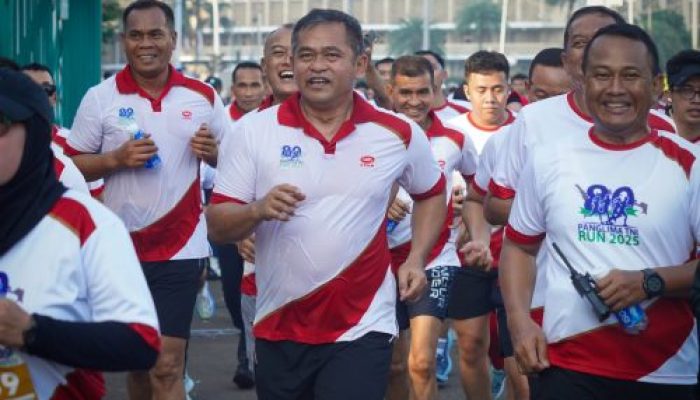 Suasana Jelang Kasad Finish Pada Panglima TNI Run HUT ke-80 TNI