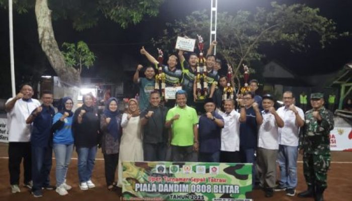 32 Tim Tunjukkan Sportifitas Dalam Turnamen Sepak Takraw Menyambut HUT TNI Ke 80 Di Blitar