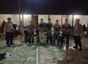 Pleton Siaga Polres Klaten dan Polsek Delanggu Amankan Enam Remaja Konvoi Sepeda Motor Berknalpot Brong Usai Pesta di Solo