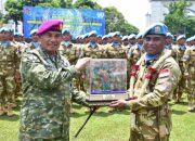 Komandan Pasmar 1 Ikuti Upacara Penyambutan Prajurit Usai Bergabung Dalam Misi PBB