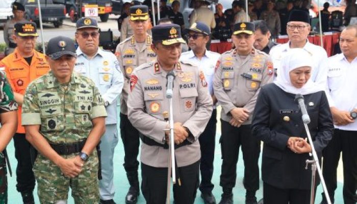 Polda Jatim dan Forkopimda Gelar Apel Siaga Bencana Serentak Hadapi Cuaca Ekstrem