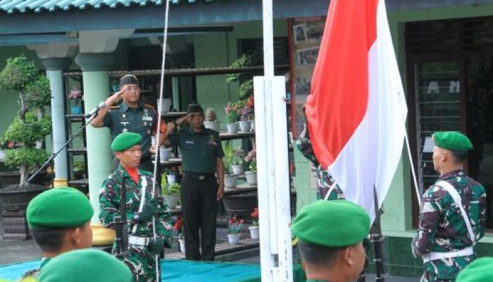 Pimpin Upacara Bendera 17-an, Komandan Kodim 0808/Blitar Bacakan Amanat KASAD