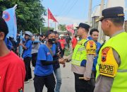 Polri Amankan Aksi Buruh Brebes Bersatu dengan Aman dan Kondusif