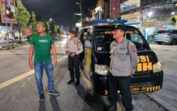 Antisipasi Kejahatan Menjelang Pergantian Tahun, Polsek Sunggal Gencar Patroli Dini Hari