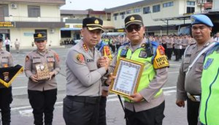 Pos Pam RCW Medan Raih Penghargaan Juara II Kinerja Terbaik Polrestabes Medan